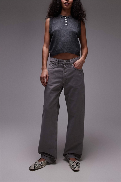 Джинсы Shore с заниженной талией и свободным кроем в стиле «бойфренд» артикул 141381278