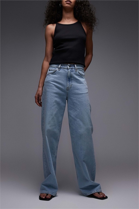 Джинсы Lupine с высокой талией и широкими брючинами артикул 143301551