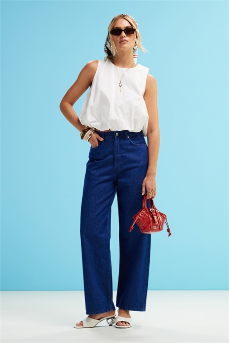 Джинсы цвета янтарного бочонка артикул 141932121