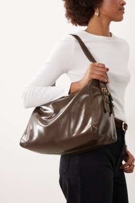 Большая сумка через плечо с застежкой-пряжкой артикул 154169392