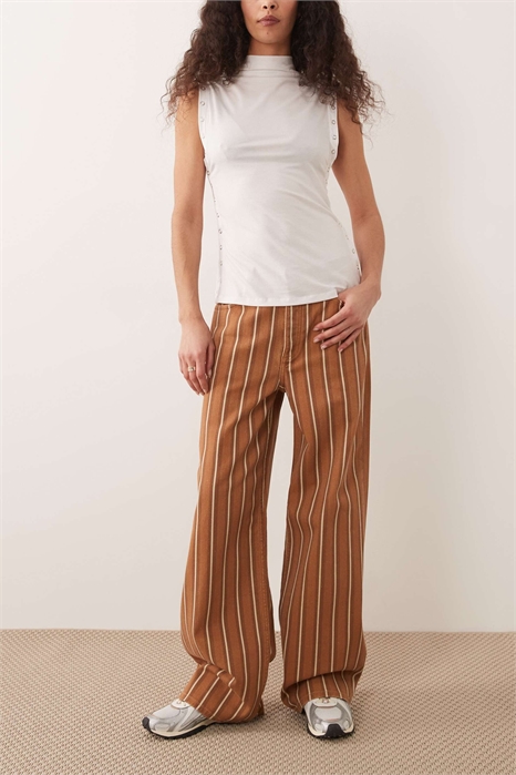 Джинсы Julene из 100% хлопка, прямой крой, свободный фасон артикул 155128925