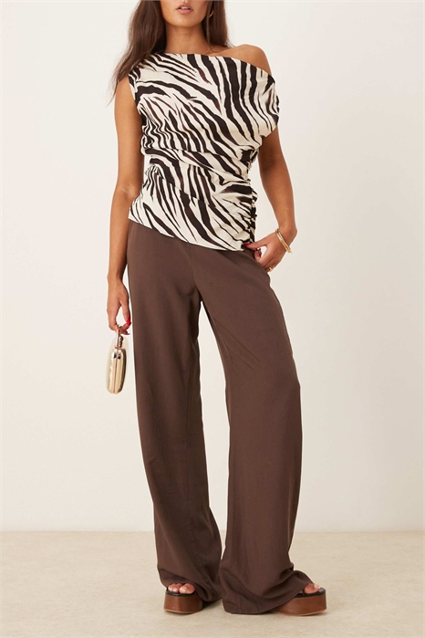 Брюки с широкими брючинами артикул 148820127