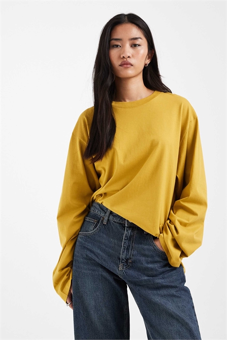 Футболка с длинными рукавами, большого размера и широкими рукавами артикул 154340429