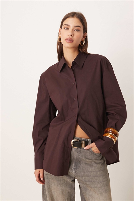 Рубашка свободного кроя из 100% хлопка артикул 151861571