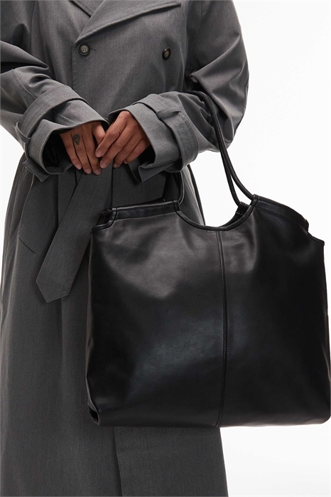 Сумка-тоут с мягкой подкладкой из кожи премиум-класса артикул 154340394