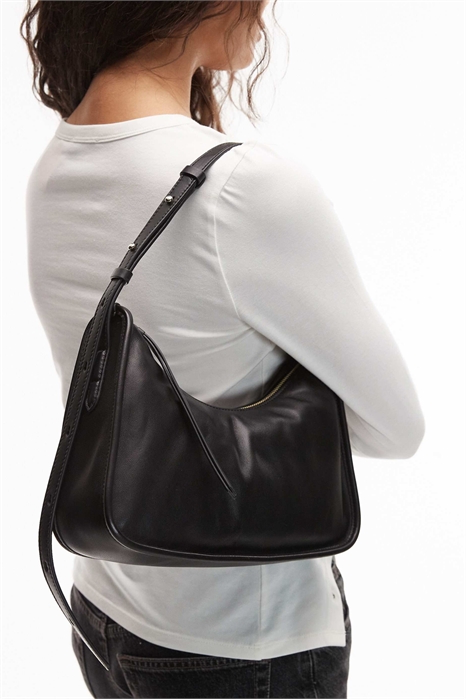 Сумка через плечо из кожи премиум-класса с регулируемым ремнем артикул 154340393