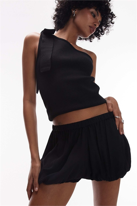 Шорты-пуфы с кулиской на талии артикул 147767642