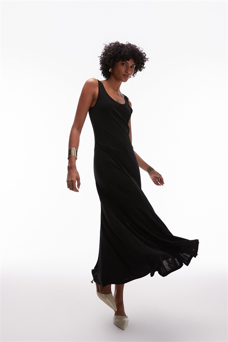 Макси-платье из джерси с корсетным лифом и вставками артикул 143460184