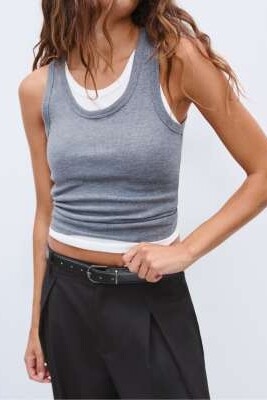 Брюки с широкими штанинами и поясом артикул 152152092