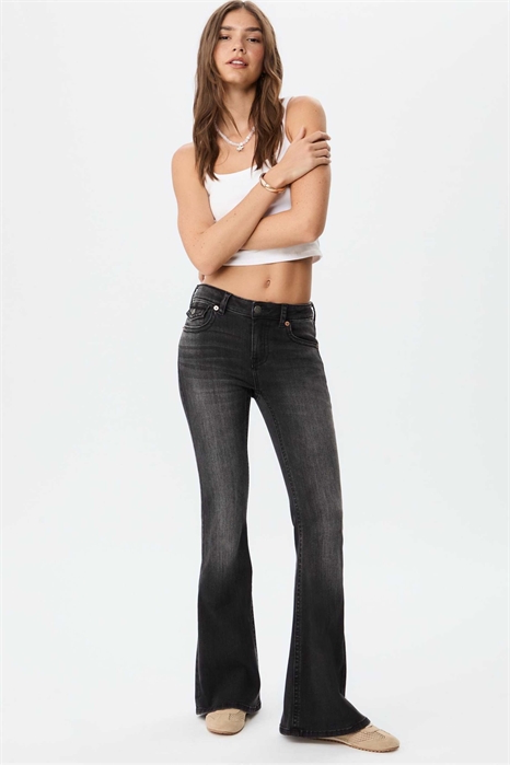 Джинсы D04 с низкой посадкой и расклешенными брючинами артикул 149436545