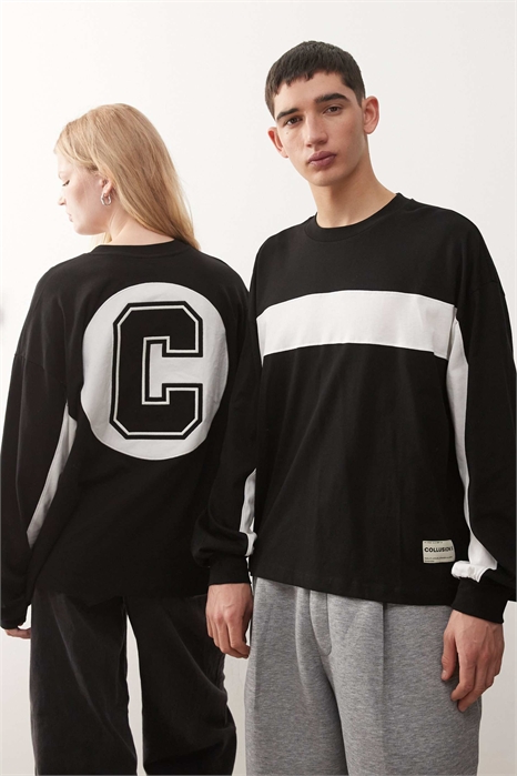 Универсальная черно-белая футболка для скейтбординга прямого кроя с принтом артикул 152666817