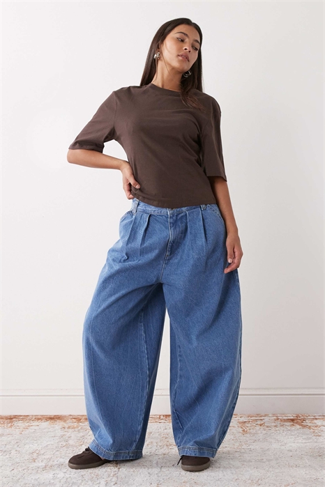 Джинсы XL с расклешенными штанинами артикул 155473631