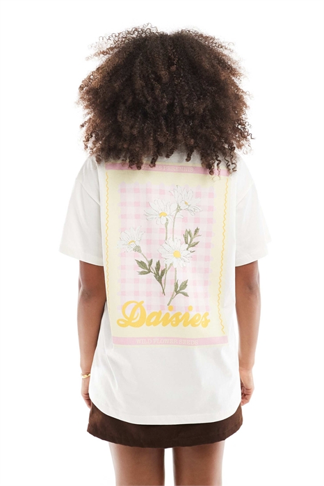 Футболка оверсайз с ромашками артикул 143420907