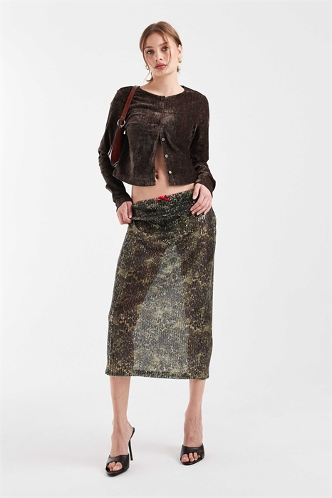 Юбка нелепой длины артикул 151021363