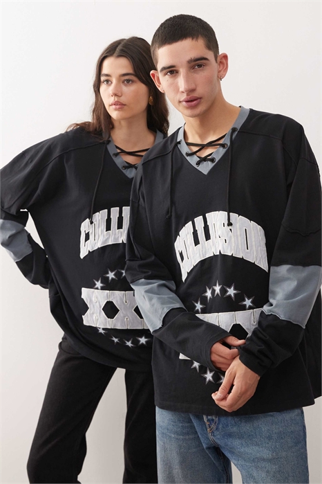 Универсальная хоккейная футболка с длинным рукавом артикул 149656951