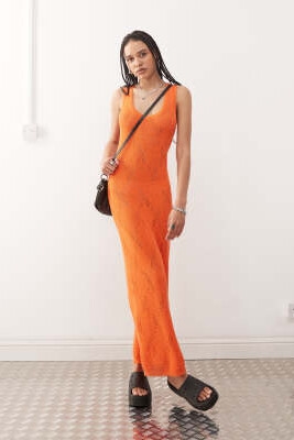 Прозрачное макси-платье из тонкого трикотажа артикул 141103366