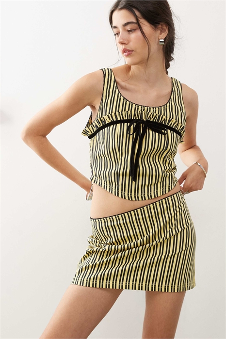 Полосатая мини-юбка co-ord артикул 146144306