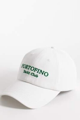 Кепка с вышивкой «Портофино Яхт Клуб» темно-зеленого цвета артикул 152929793