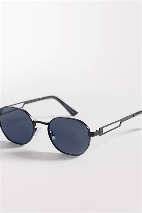 Круглые металлические солнцезащитные очки артикул 153052968