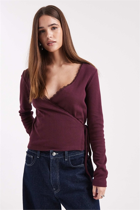 Топ-халат с ажурной вязкой артикул 153363753