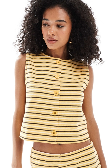 Бесрукавный жилет из мягкой ребристой ткани премиум-класса артикул 150036828