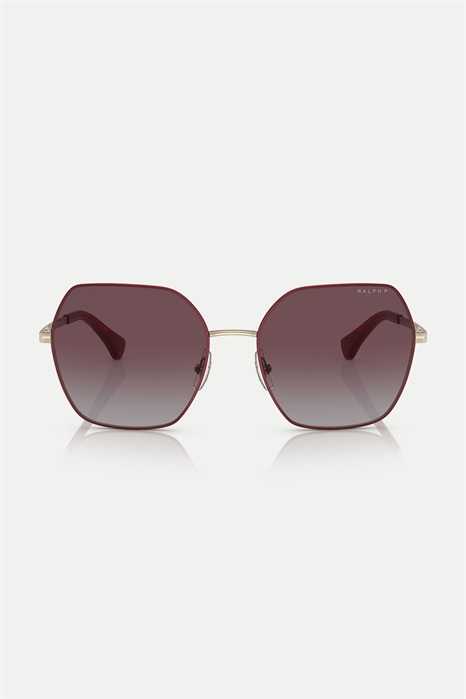 Солнцезащитные очки Ra4138 с квадратной оправой и поляризованными линзами фиолетового цвета артикул 139179603