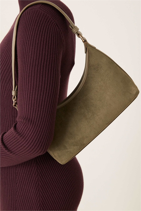 Сумка через плечо из искусственной замши в стиле 90-х артикул 149832011