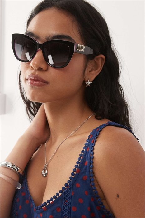 Солнцезащитные очки Juicy Couture в стиле «кошачий глаз» артикул 155016063