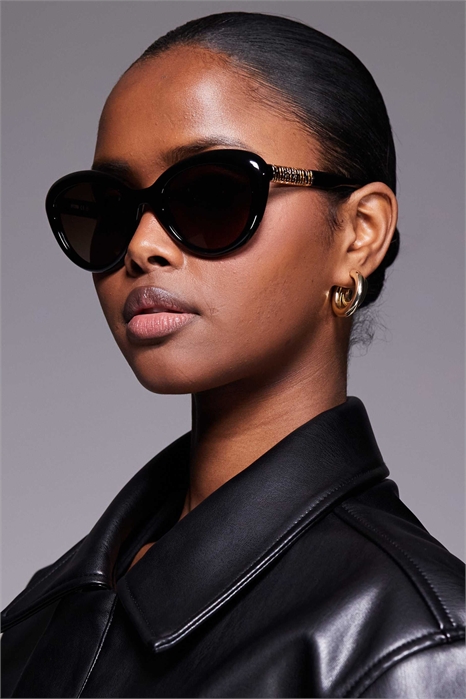 Солнцезащитные очки Moschino в форме кошачьих глаз артикул 155015996