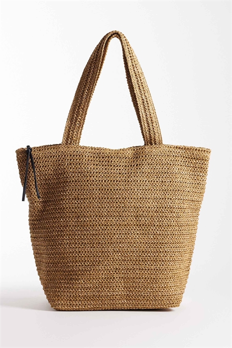 Сумка-тоут из соломы, связанная крючком артикул 153252441
