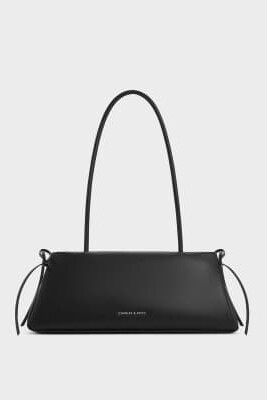 Сумка через плечо из орехового дерева с удлиненной трапециевидной формой артикул 155741095