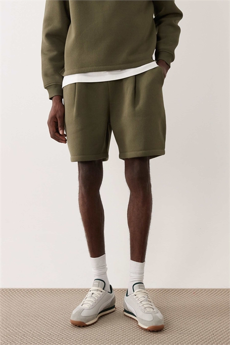 Шорты из джерси с широкими складками артикул 155842635