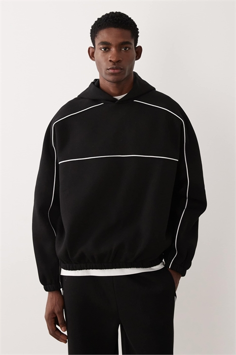 Худи экстремально большого размера с окантовкой артикул 155721313