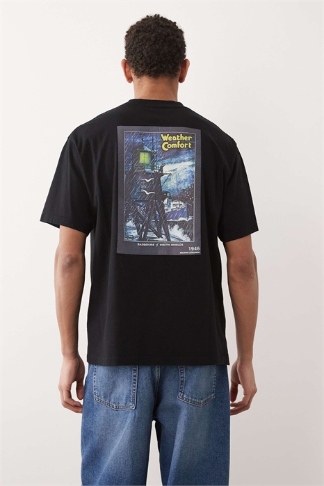 Футболка свободного кроя 1946 года с принтом на спине артикул 154707690