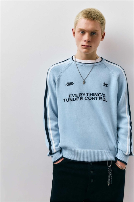 Свитер Stwd с вышивкой и полосками артикул 156087330