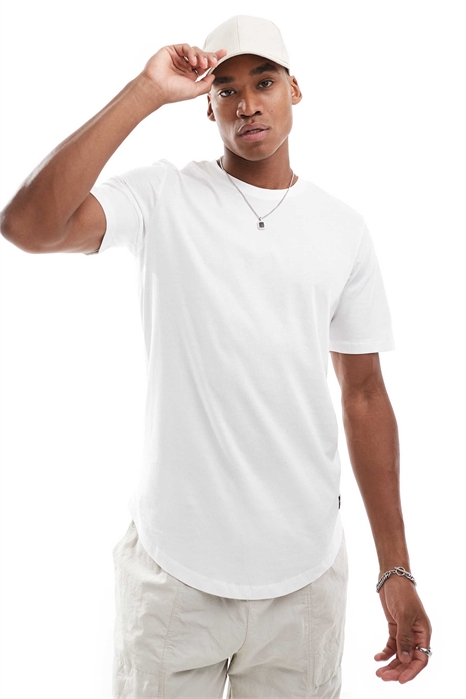 Футболка Essentials с удлиненным кроем и закруглённым низом артикул 118833398