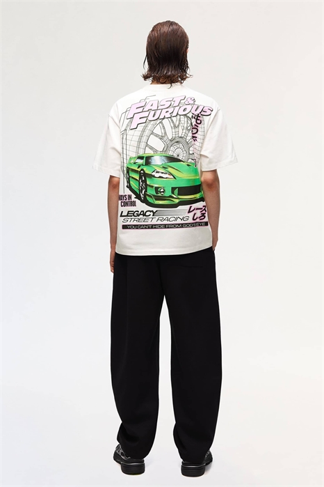 Футболка с коротким рукавом и принтом «Форсаж» артикул 155927536