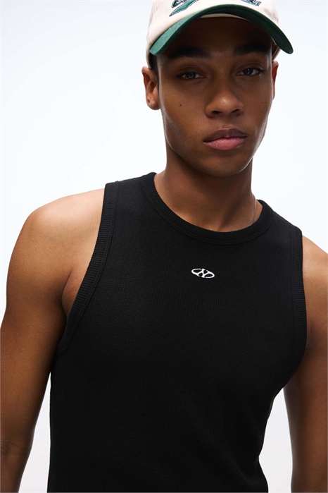 Топ-жилет с принтом в виде вафельной вязки артикул 155120386