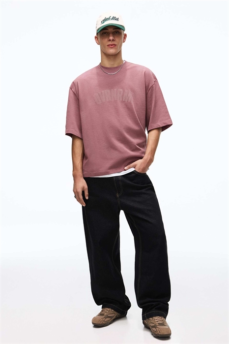 Футболка с коротким рукавом и принтом артикул 155657082