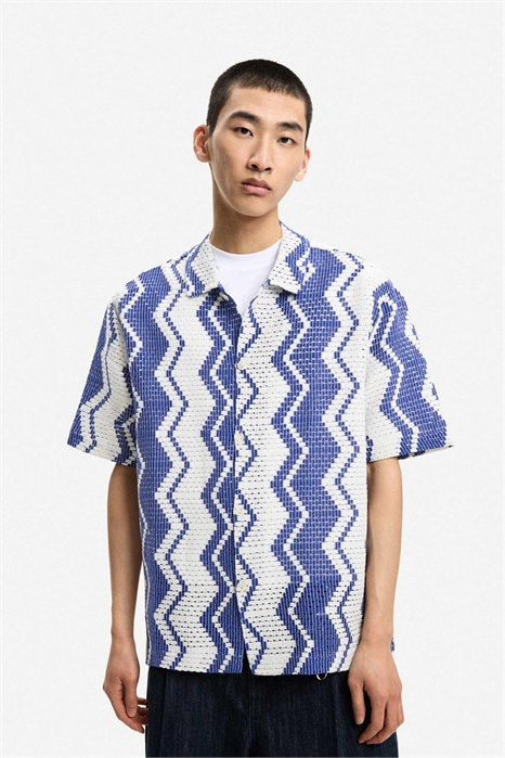 Рубашка с короткими рукавами, связанная крючком артикул 149242851