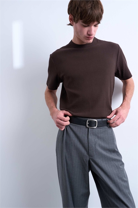 Футболка премиум-класса из плотной ребристой ткани артикул 151024576