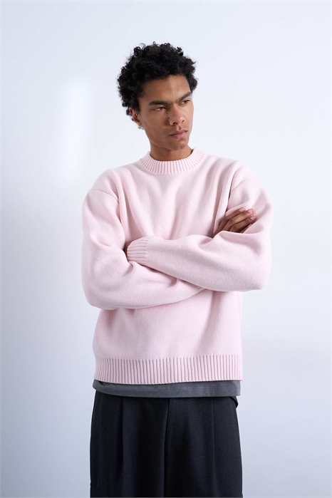 Свитер с круглым вырезом свободного кроя артикул 151052670