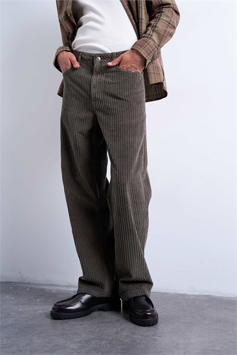 Брюки свободного кроя на шнурке артикул 146836301