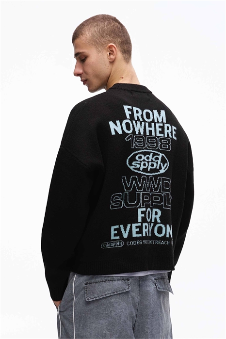 Свитер с жаккардовым принтом артикул 155780895