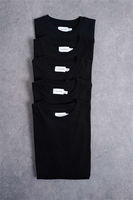 Набор из 5 футболок классического кроя артикул 142324829