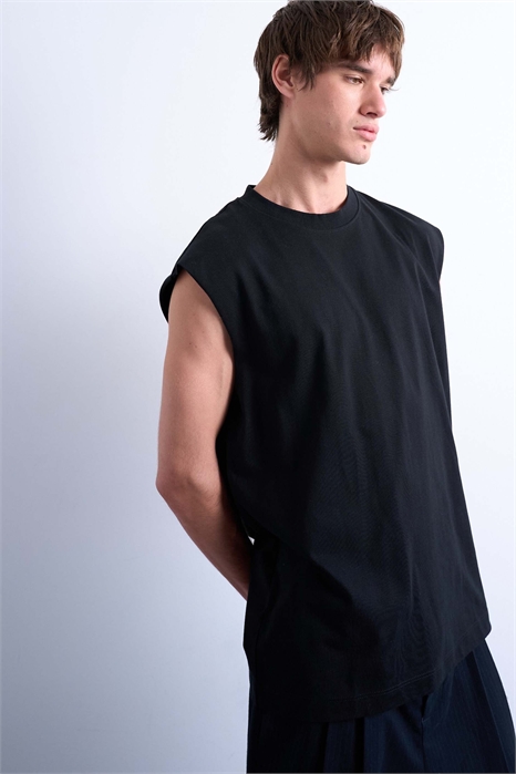 Футболка без рукавов свободного кроя артикул 139760551