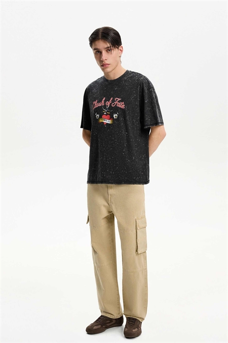 Широкие джинсы в стиле «карго» артикул 149859755