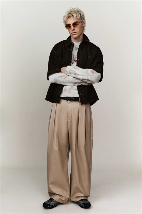 Брюки Megabaggy с приталенным кроем артикул 156241933