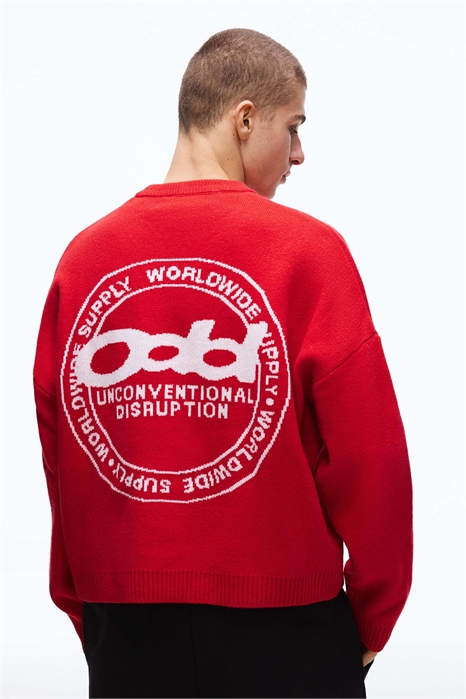 Свитер с жаккардовым принтом артикул 155780894