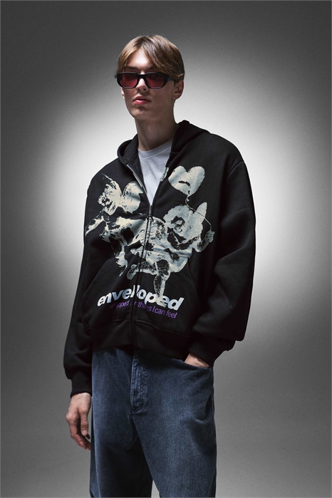 Толстовка с капюшоном и застежкой-молнией артикул 153575562